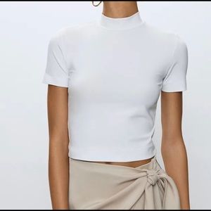 Aritzia babaton gonzalo mock neck shirt